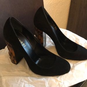 Gucci pumps bamboo heels
